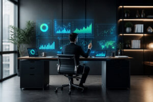 Analyste consultant en bureau moderne