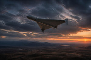 Drone furtif au crepuscule